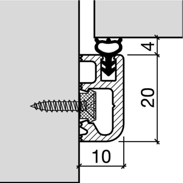 Immagine prodotto Hebgo Profilo di ristrutturazione 124 10x20mm in alluminio anodizzato