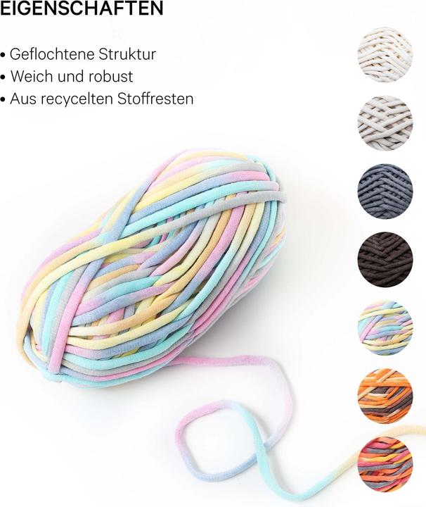Actual product image Lalana Wool Soft Tube, tubular yarn 6 mm x 58 m, 200 g (58 m)