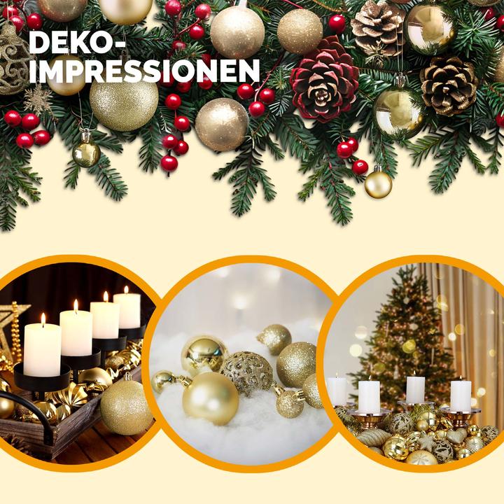 Produktbild Deuba Weihnachtsbaumkugeln (100 -teilig)