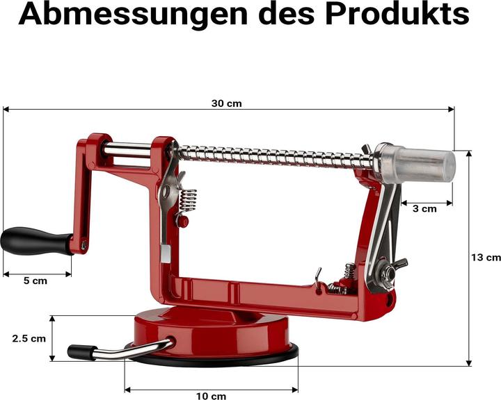 Actual product image Wiltec Apple slicer 3in1