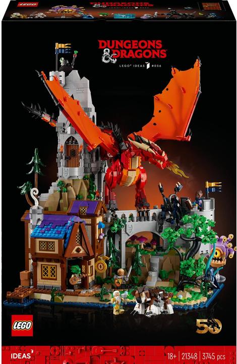 Actual product image LEGO 21348 Dungeons & Dragons: The Saga of the Red Dragon (21348, LEGO Ideas, LEGO Rare Sets)