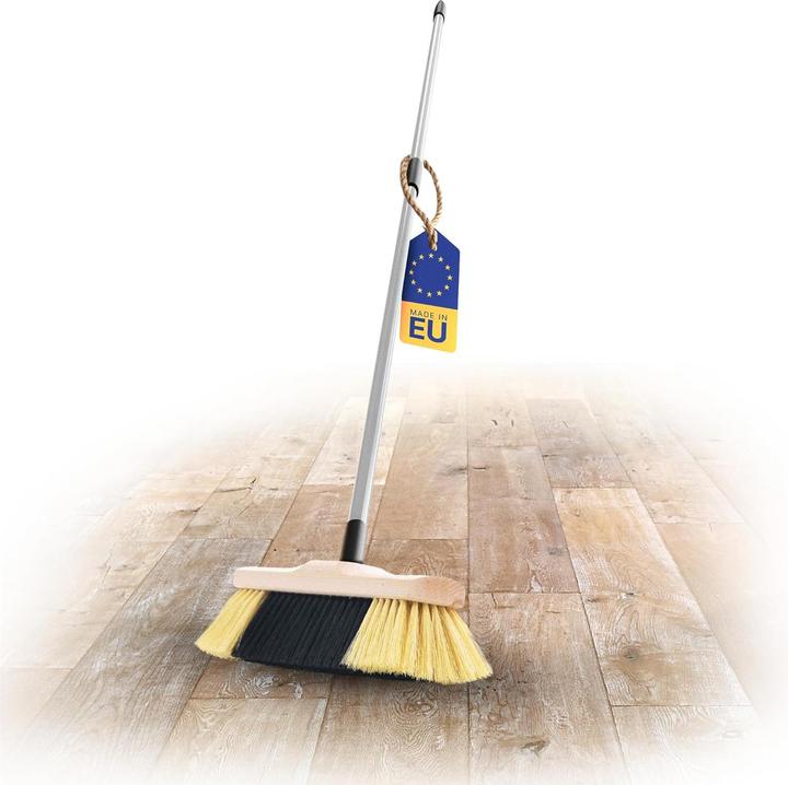 Immagine prodotto Novaliv 1x Scopa per interni con manico I Setole sintetiche fini I Scopa a mano in legno I Manico (1 pz.)