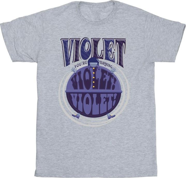 Immagine prodotto Willy Wonka & the Chocolate Factory Violet Turning Violet Maglietta Ragazzi (116)