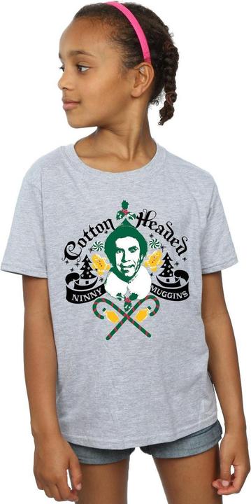 Actual product image Elf Girls Cotton Headed Ninny Muggins Cotton T-Shirt (128)