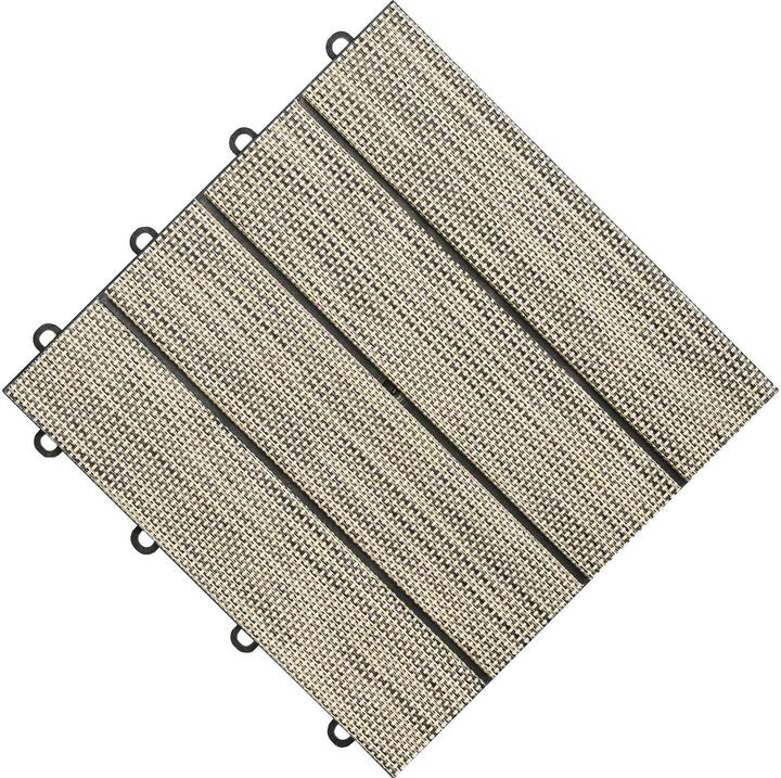 Produktbild Florco Balkon-& Terrassenplatten Tex, Beige, 6 Stk. (6 x, 30 x 30 cm)