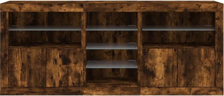 Produktbild VidaXL Sideboard mit LED-Leuchten (181.5 x 37 x 67 cm)