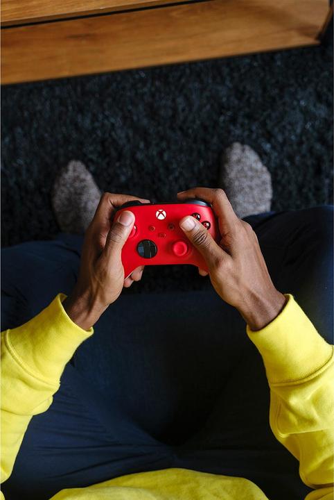 Actual product image Microsoft Xbox Wireless Controller - Pulse Red (PC, Xbox One X, Xbox Series X, Xbox One S, Xbox Series S)