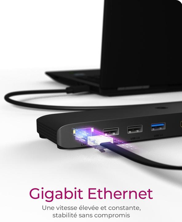 Produktbild Icy Box IB-DK2116-C (USB-C, 8 Ports)