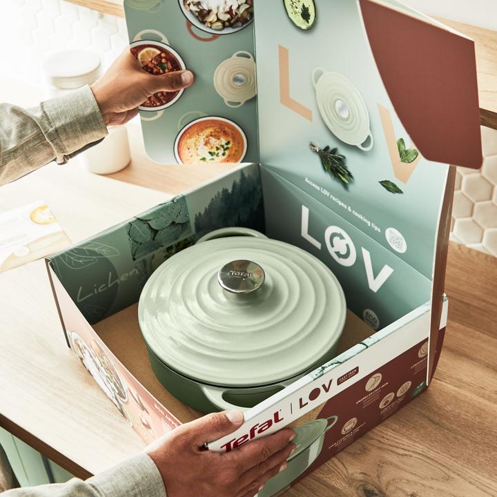 Produktbild Tefal LOV Bräter (34 cm, Bräter + Schmortopf, Kochtopf, Gusseisen)
