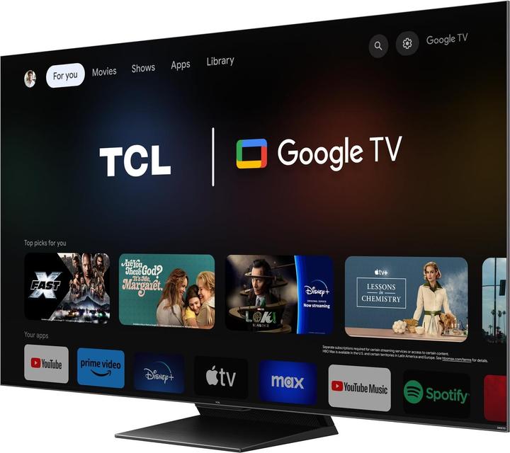 Immagine prodotto TCL 85C745 (85", QLED, 4K, 2024)