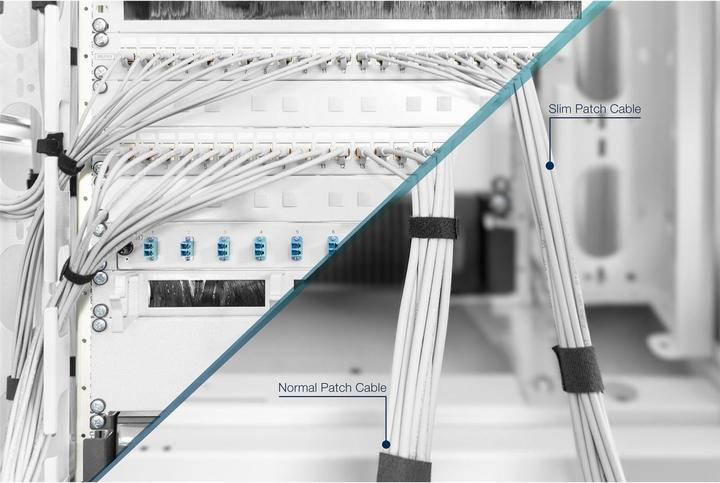 Actual product image Digitus CAT 6A U/FTP Slim patch cord (U/FTP, CAT6a, 10 m)