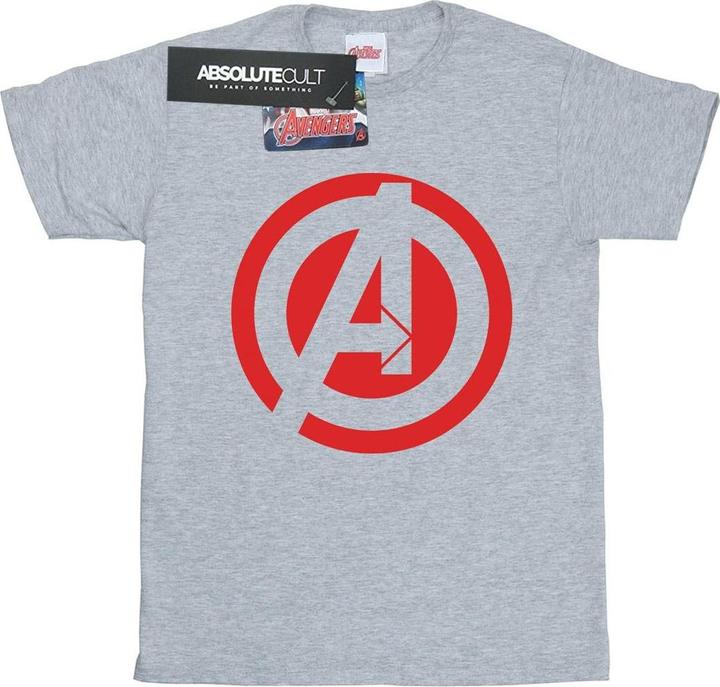 Immagine prodotto Marvel Maglietta Tinta Unita Logo Uomo (L)