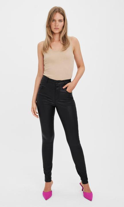Actual product image Vero Moda VMSOPHIA Coated High Waist Skinny Fit Jeans (30)
