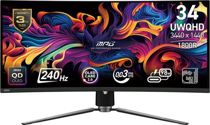 MSI MPG 341CQPX QD-OLED (3440 x 1440 pixels, 34")