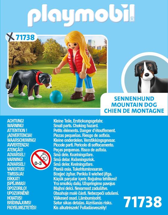 Immagine prodotto Playmobil 71738 Donna con cane da montagna (71738, Playmobil La mia vita)
