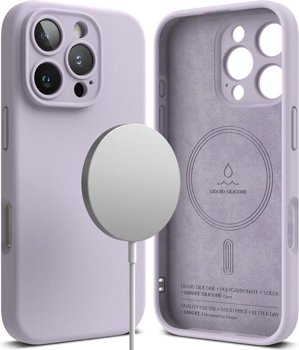 Produktbild Ringke Case for iPhone 16 Pro Max SILICONE MAGNETIC LIGHT PURPLE (Apple iPhone 16 Pro Max)