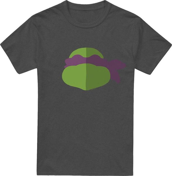 Actual product image Teenage Mutant NT Unisex Adult Donatello Face T-Shirt (L)