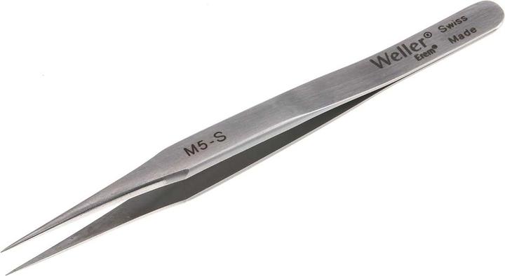 Image du produit Weller Erem Pincette Erem en acier inoxydable, pointe droite, pointue, 80 mm