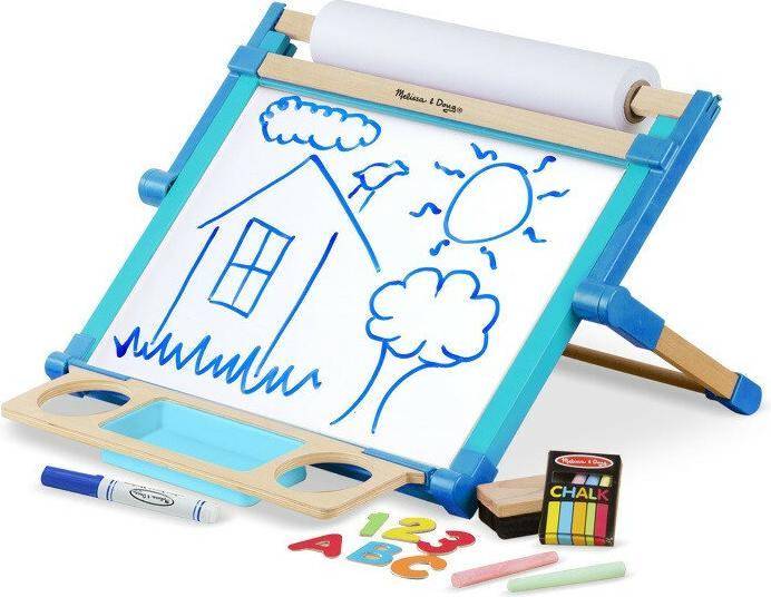 Image du produit Melissa & Doug Tabletop Easel Tableau blanc et tableau noir pour enfants