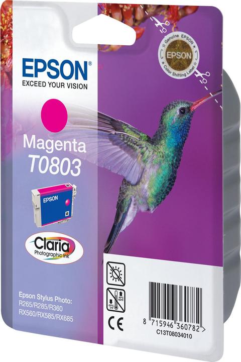 Actual product image Epson T0803 Claria Photographic (M)