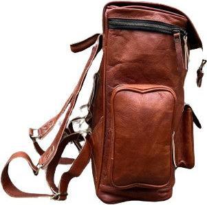 Produktbild Only-Bags.Store Lederrucksack, Reiserucksack Rucksack, Brauner Leder Roll Top Rucksack, Laptop Tasche, Unisex