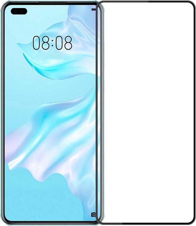 Actual product image PhoneLook 3D Tempered Glass Vitre de protection d'écran intégrale verre trempé avec bords noirs (1 Piece, Huawei P40)