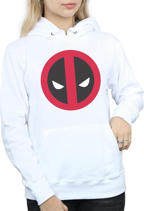 Actual product image Womens/Ladies Deadpool Large Clean Logo Hoodie (XXL)