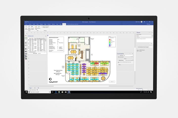 Produktbild Microsoft Visio Professional 2021 Public Key Certificate (PKC) 1 Lizenz(en) (1 User)