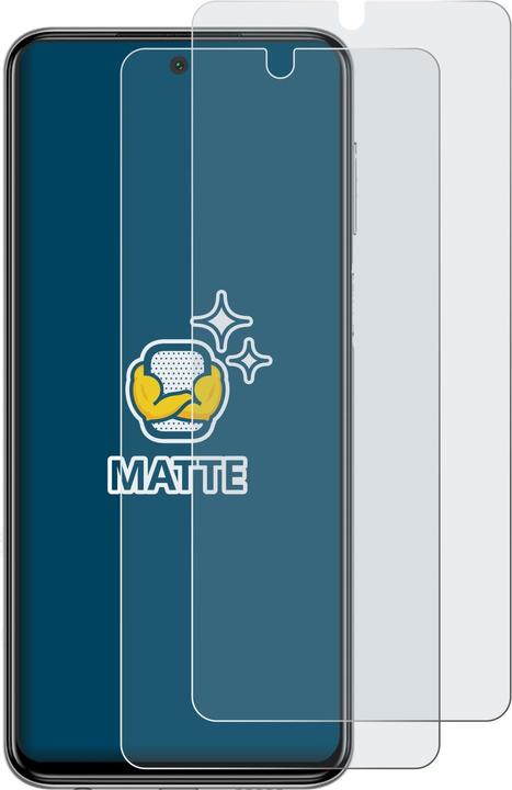 Actual product image BROTECT Anti-glare screen protector matt (2 Piece, Xiaomi Redmi Note 9 Pro)