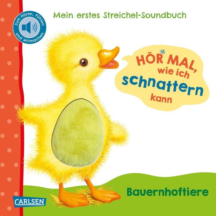 Image du produit Hör mal, wie ich schnattern kann (Mein erstes Streichel-Soundbuch 1) (Allemand)