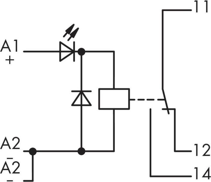 Actual product image Wago Plug-in relay 24 V/DC 7 A 1 change-over contact 286-304 1 pc (286-304)