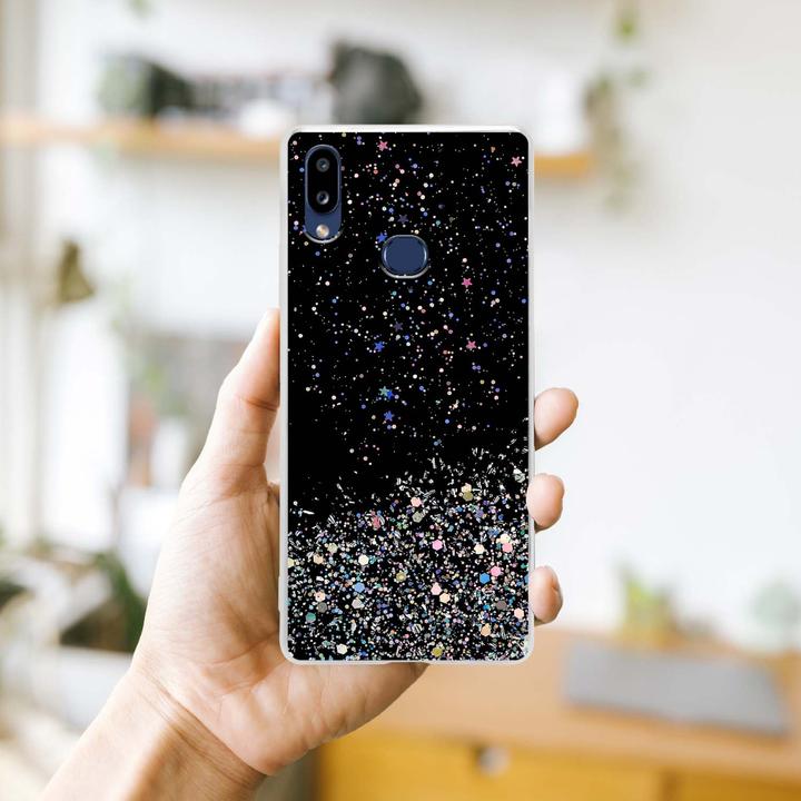 Actual product image Cadorabo TPU cover sparkling glitter (Samsung Galaxy A10s, Samsung Galaxy M01s)