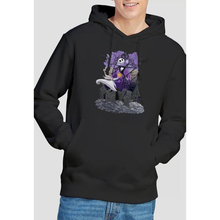 Actual product image The Nightmare Before Christmas Mens Jack Skellington Grave Hoodie (XL)