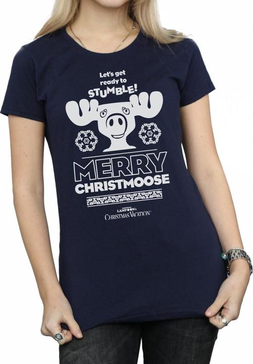 Immagine prodotto National Lampoon´s Vacation National Lampoon's Christmas Vacation Merry Christmoose Maglietta Donna (S)