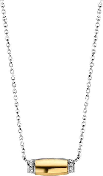 Produktbild Ti Sento Milano Collier Balken mit Zirkonia vergoldet 3943ZY/42 (925 Sterling Silber, 48 cm)