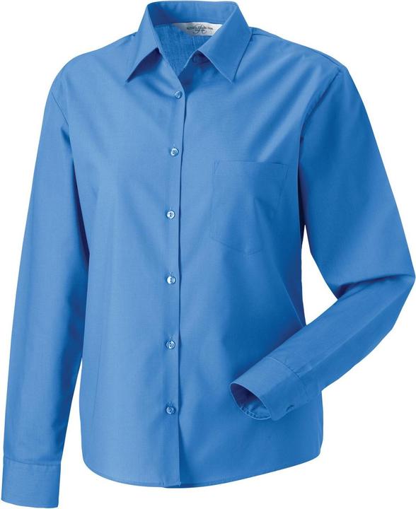 Image du produit Russell Chemise formelle à manches longues en popeline à entretien facile pour dames et messieurs (M)