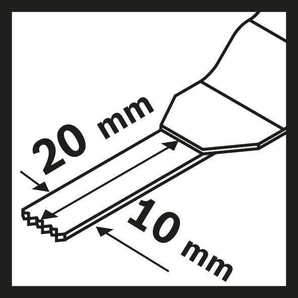 Actual product image Bosch Zubehör Starlock HCS plunge cut saw blade AIZ 10 AB Wood and Metal, 10 x 20 mm