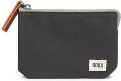 Actual product image Roka London Carnaby Wallet Sustainable Canvas Ash