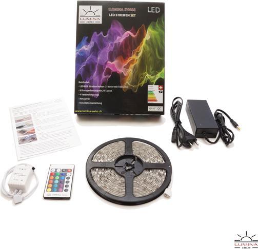 Image du produit Lumina Swiss Kit de bandes LED multicolores 5m Pure Outdoor Simplex (500 cm, Extérieur)