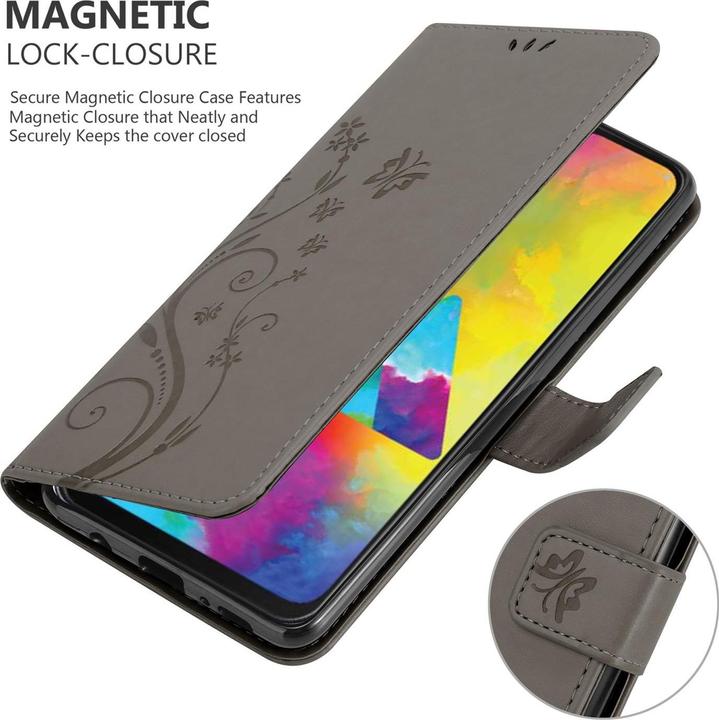 Immagine prodotto Cadorabo Copertina del libro di fiori (Samsung Galaxy M21, Samsung Galaxy M30s)