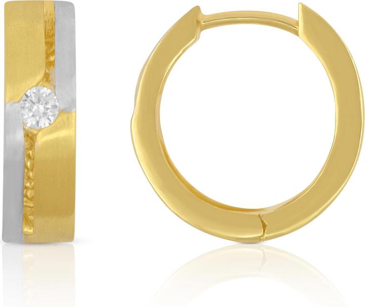 Produktbild Muau Creolen (750/18 K Weissgold, 750/18 K Gelbgold)