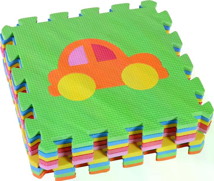 Actual product image Knorrtoys Puzzle mat - "Vehicles"/10 pieces/32 cm (32 x 32 cm)