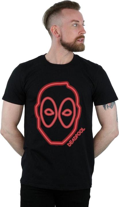 Image du produit - T-shirt DEADPOOL NEON HEAD - Homme (3XL)