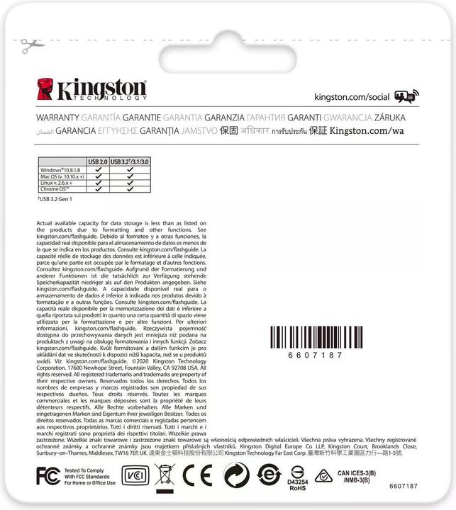 Actual product image Kingston DataTraveler Kyson (512 GB, USB-A, USB 3.1)