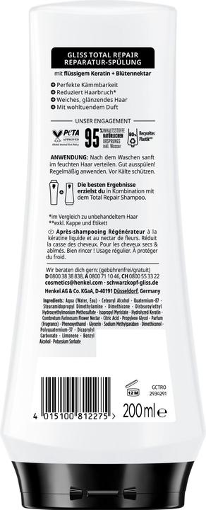 Produktbild Gliss Spülung Total Repair 200 ml (200 ml)