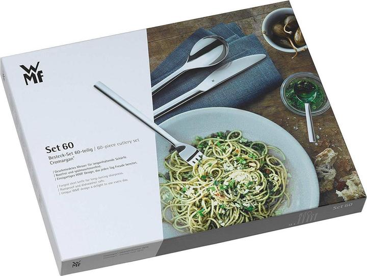 Produktbild WMF Besteck Besteckset 12 Personen Atria 60tlg Monobloc-Messer Edelstahl poliert (60 Stück, Besteck Set)