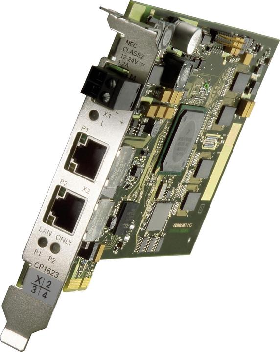 Actual product image Siemens Ind. Ethernet PCI express X1 for connection to Ind. Ethernet (RJ45, RJ45 (2x))
