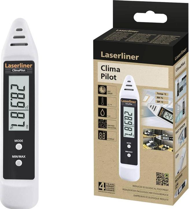 Actual product image Laserliner ClimaPilot Luftfeuchtigkeits- und Temperaturdatenlogger