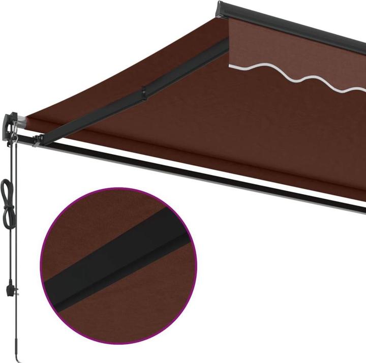 Immagine prodotto VidaXL Markise Gelenkarmmarkise Sonnenmarkise Automatisch Braun 400x350cm (4 m)