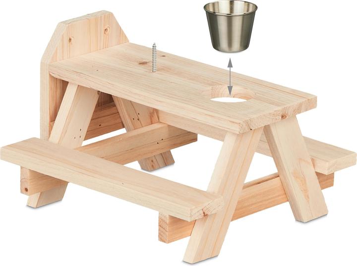 Actual product image Relaxdays Squirrel table